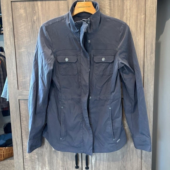 Prana Halle Utility Jacket XS Waist Cinch Gray - Picture 3 of 13